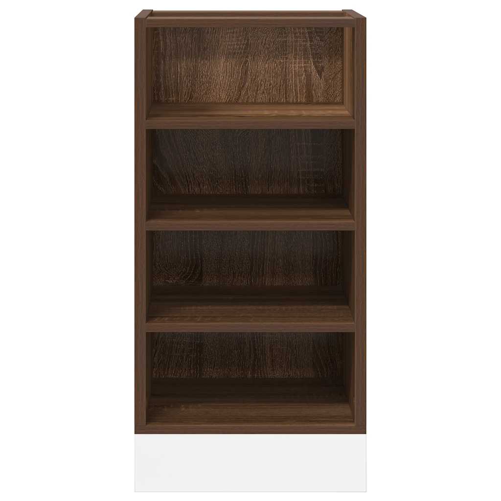 Unterschrank Riga Braun Eichen-Optik 40x44,5x81,5 cm Holzwerkstoff