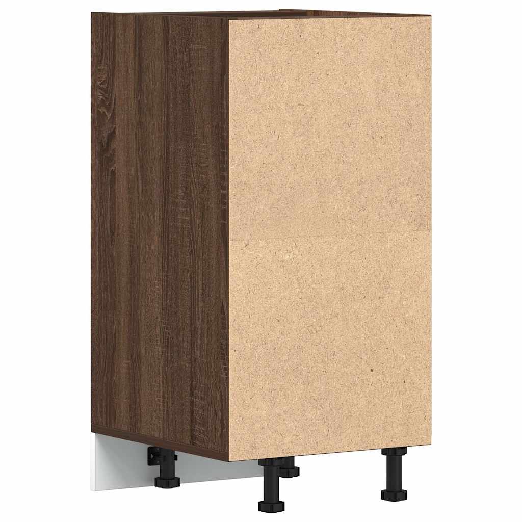 Unterschrank Riga Braun Eichen-Optik 40x44,5x81,5 cm Holzwerkstoff