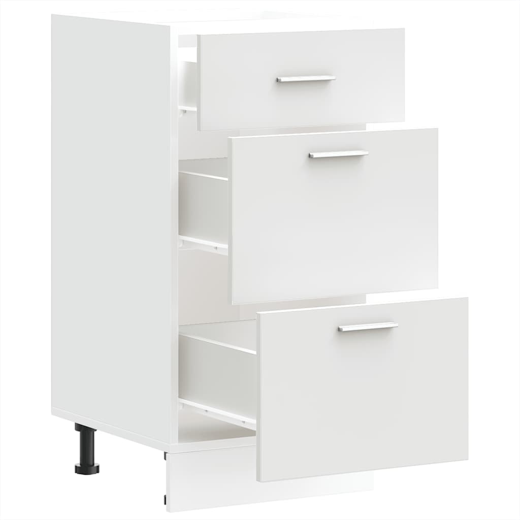 Underskab Hvid 40x46x81,5 cm Træ Materiale