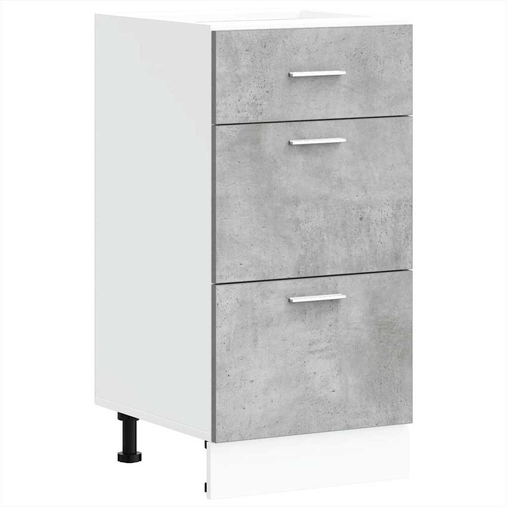 Underskab betongrå 40x46x81,5 cm træmateriale