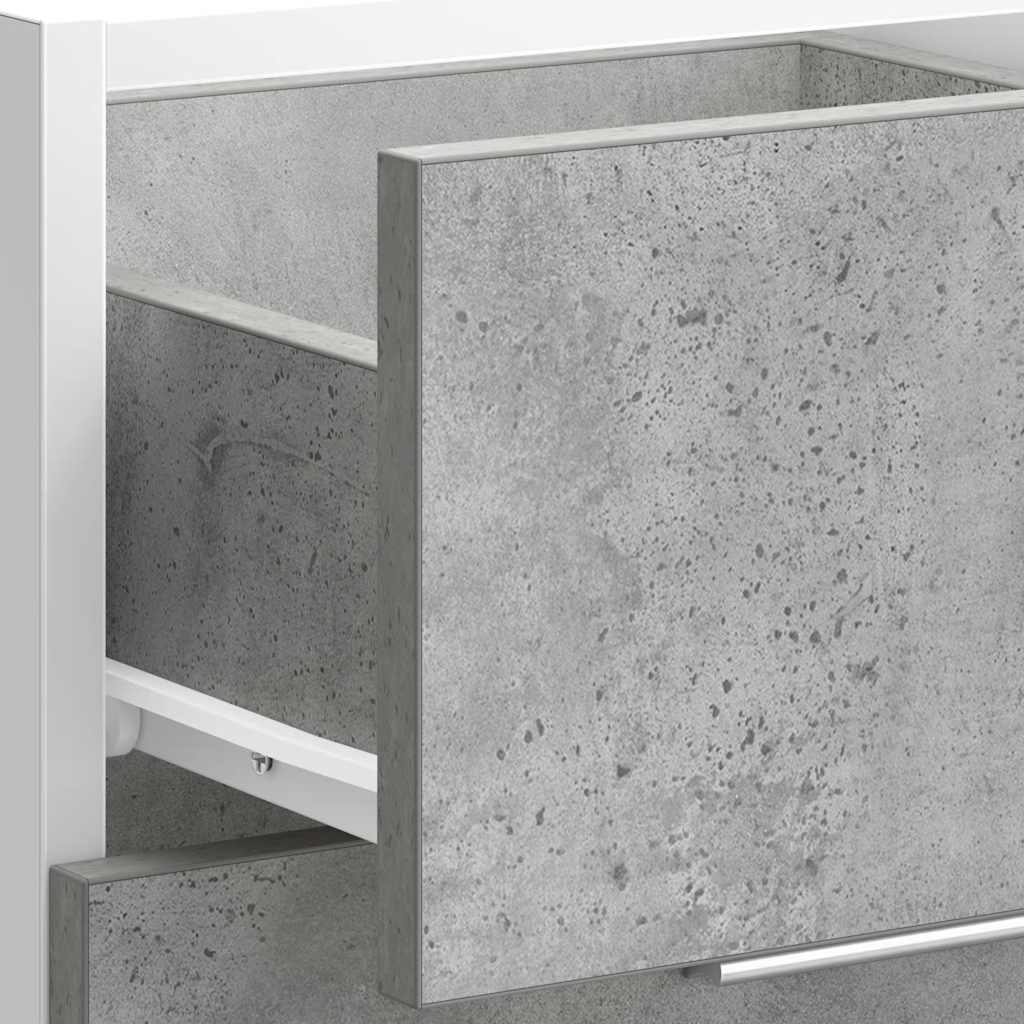 Underskab betongrå 40x46x81,5 cm træmateriale