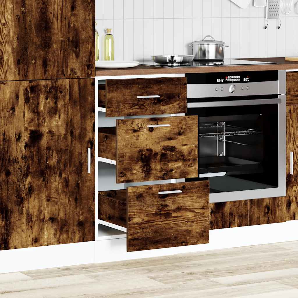 Underskab røget eg 40x46x81,5 cm træmateriale