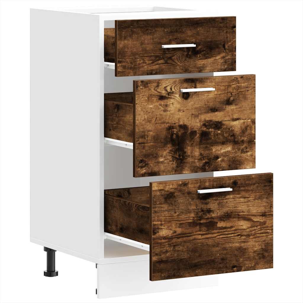 Underskab røget eg 40x46x81,5 cm træmateriale