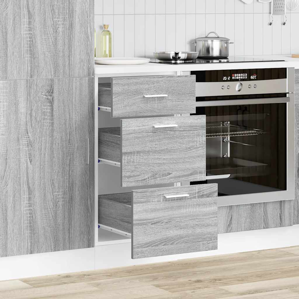 Unterschrank Lyon Grau Sonoma 40x46x81,5 cm Holzwerkstoff