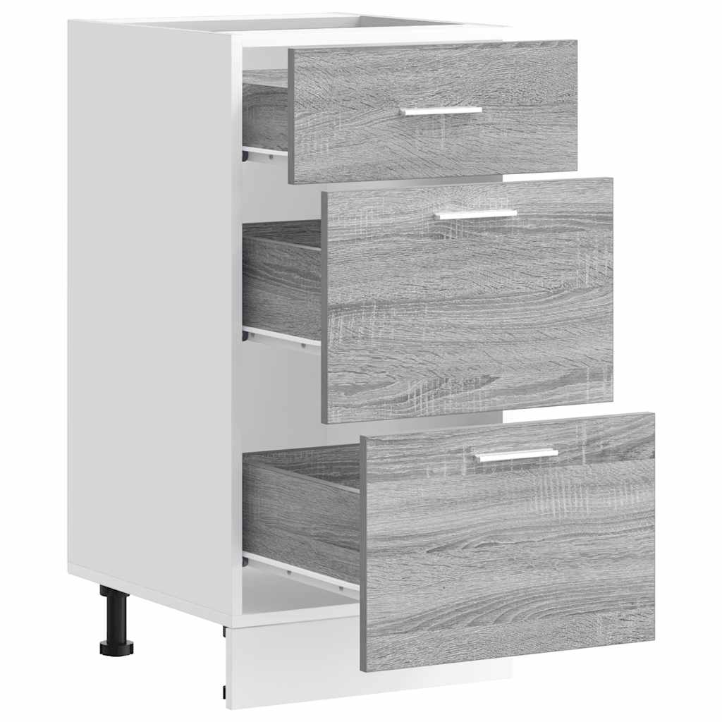 Unterschrank Lyon Grau Sonoma 40x46x81,5 cm Holzwerkstoff