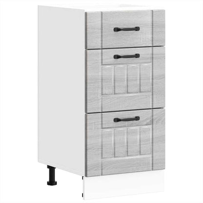 Küchen-Unterschrank Lucca Grau Sonoma Holzwerkstoff