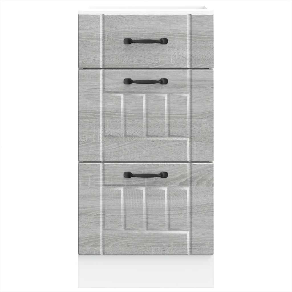 Küchen-Unterschrank Lucca Grau Sonoma Holzwerkstoff