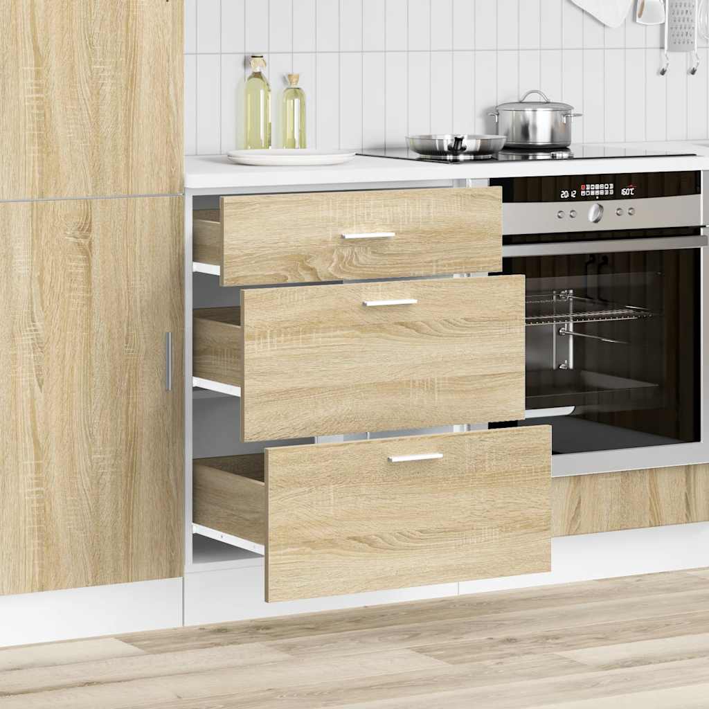 Küchenunterschrank Lyon Sonoma-Eiche Holzwerkstoff
