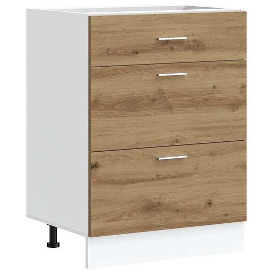 Küchenunterschrank Artisan-Eiche Holzwerkstoff