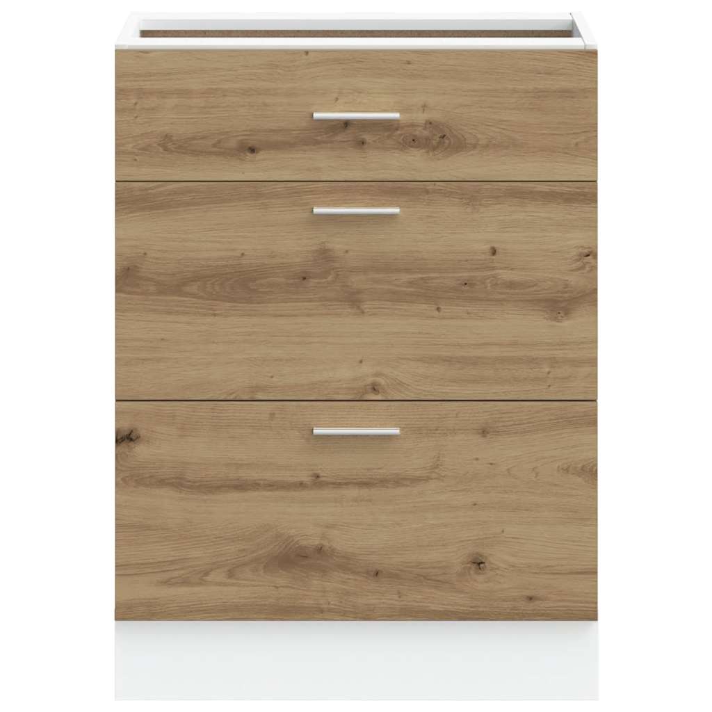 Küchenunterschrank Artisan-Eiche Holzwerkstoff