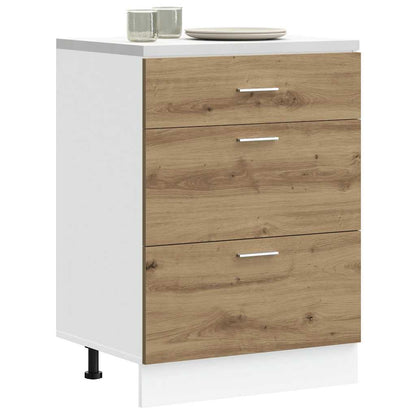 Küchenunterschrank Artisan-Eiche Holzwerkstoff