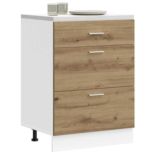 Küchenunterschrank Artisan-Eiche Holzwerkstoff
