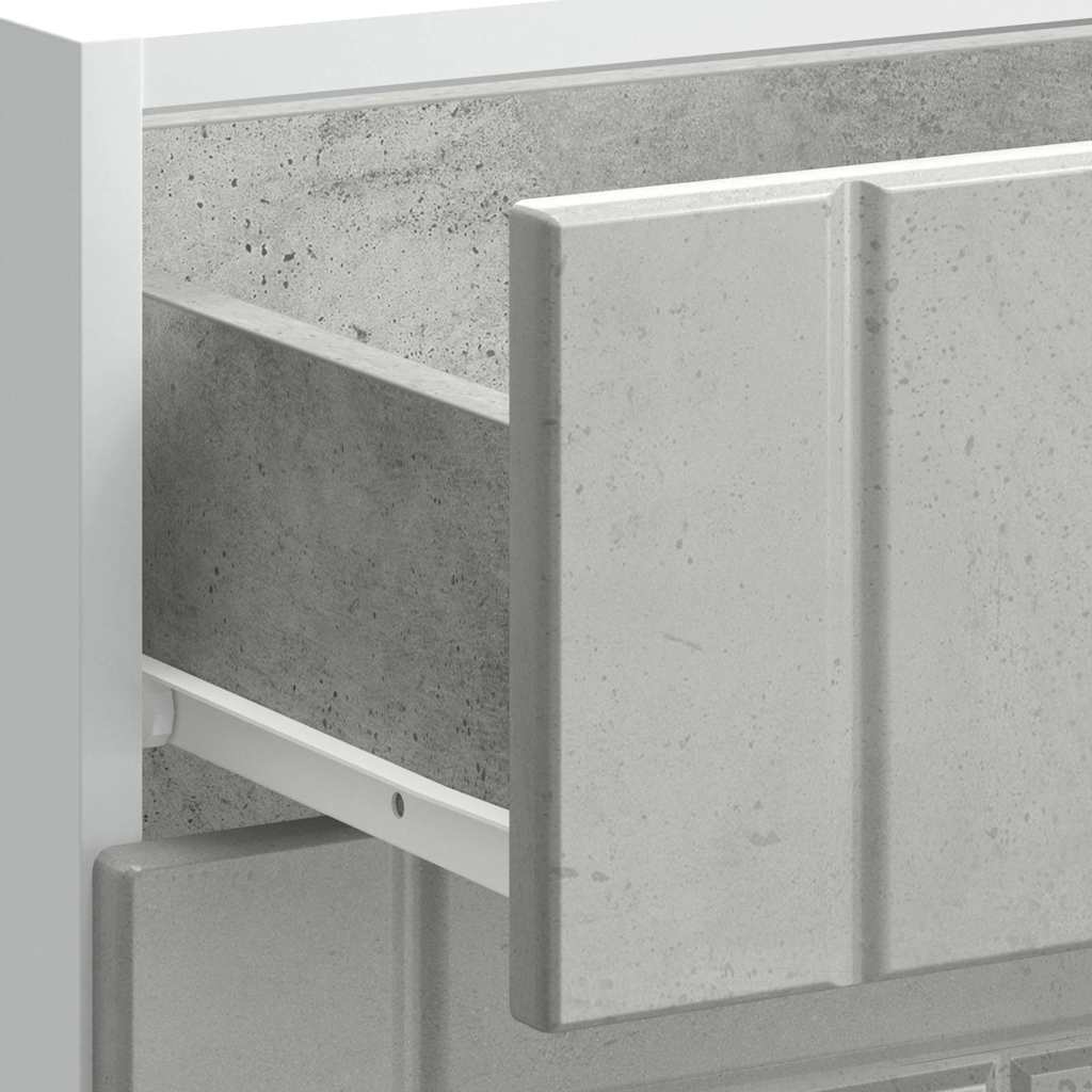 Køkkenunderskab Lucca betongrå træmateriale