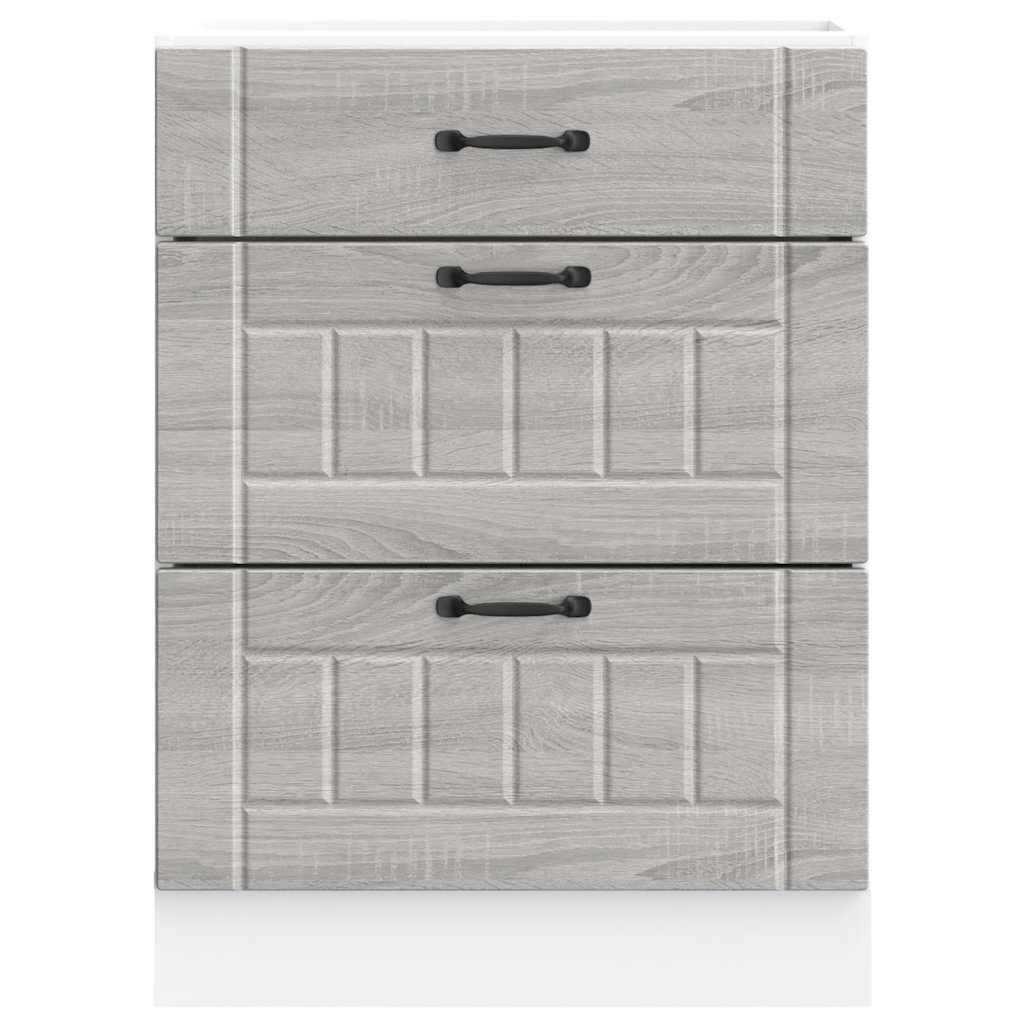 Køkkenunderskab Lucca Grey Sonoma træmateriale