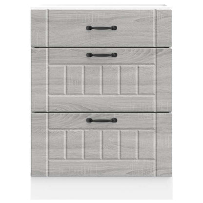 Køkkenunderskab Lucca Grey Sonoma træmateriale