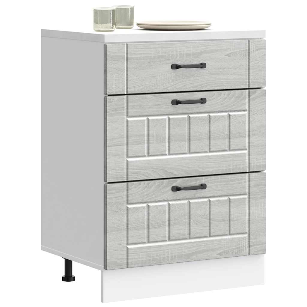 Køkkenunderskab Lucca Grey Sonoma træmateriale