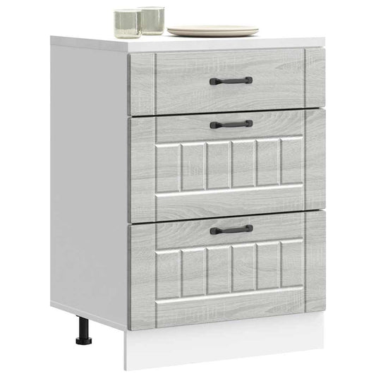 Køkkenunderskab Lucca Grey Sonoma træmateriale