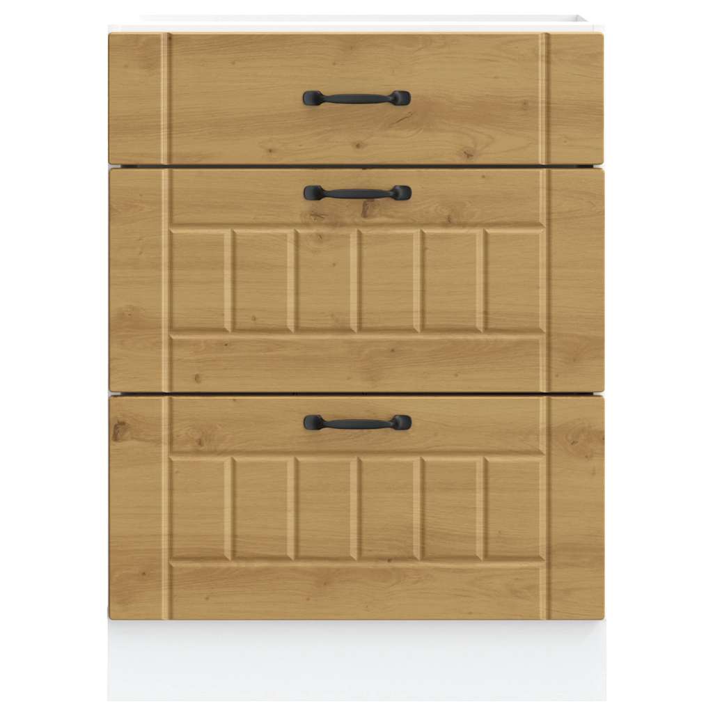 Küchen-Unterschrank Lucca Artisan-Eiche Holzwerkstoff