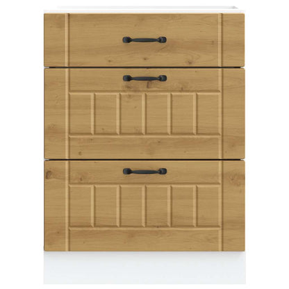 Küchen-Unterschrank Lucca Artisan-Eiche Holzwerkstoff