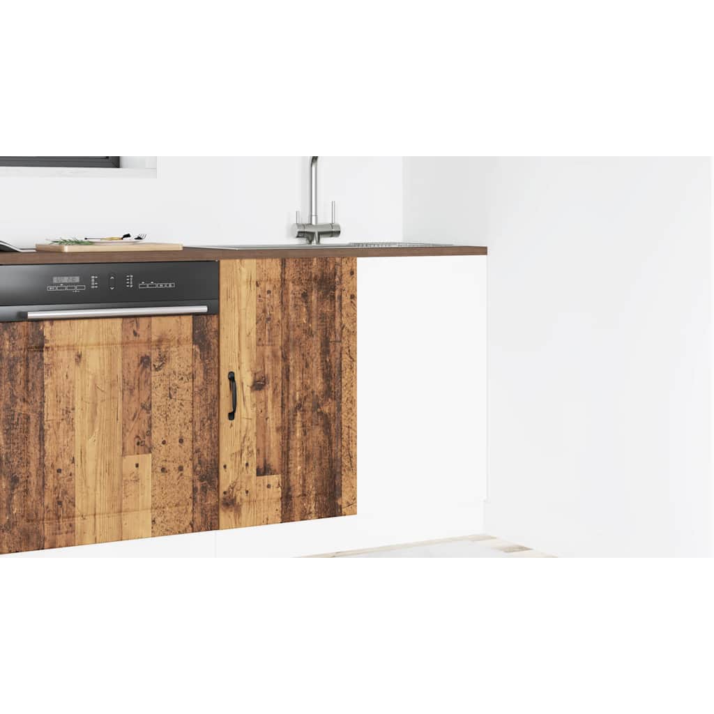 Vask underskab Lucca gammelt træ look træmateriale
