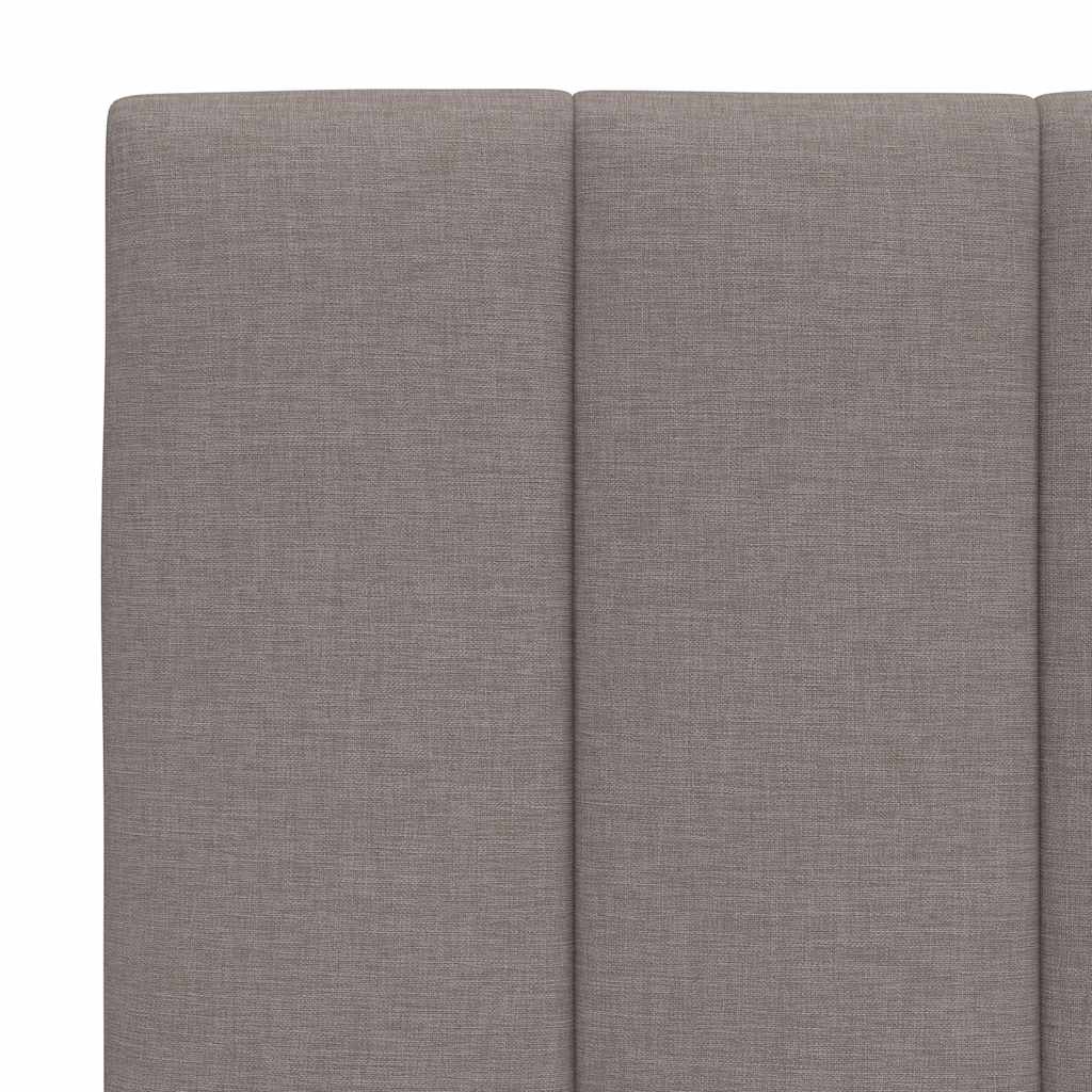 Bettgestell ohne Matratze "Hanko" Taupe 90x190 cm Stoff