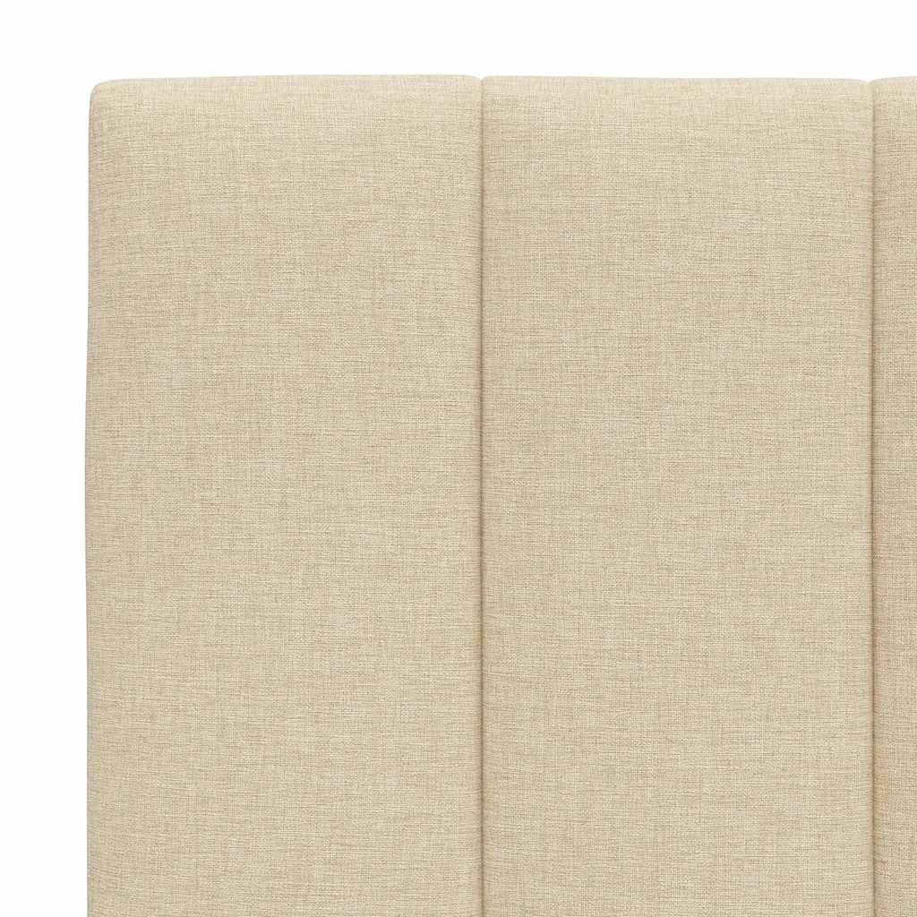 Bettgestell ohne Matratze "Hanko" Creme 160x200 cm Stoff