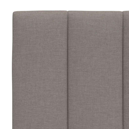 Bettgestell ohne Matratze "Hanko" Taupe 180x200 cm Stoff