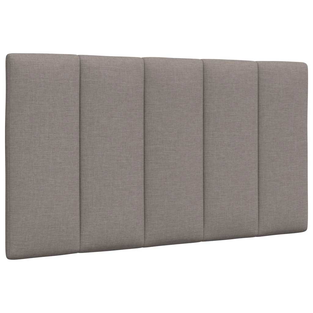 Bett mit Matratze "Hanko" Taupe 80x200 cm Stoff