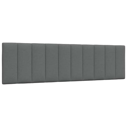 Bett mit Matratze "Hanko" Dunkelgrau 180x200 cm Stoff