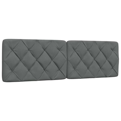 Bettgestell ohne Matratze Dunkelgrau 160x200 cm Stoff