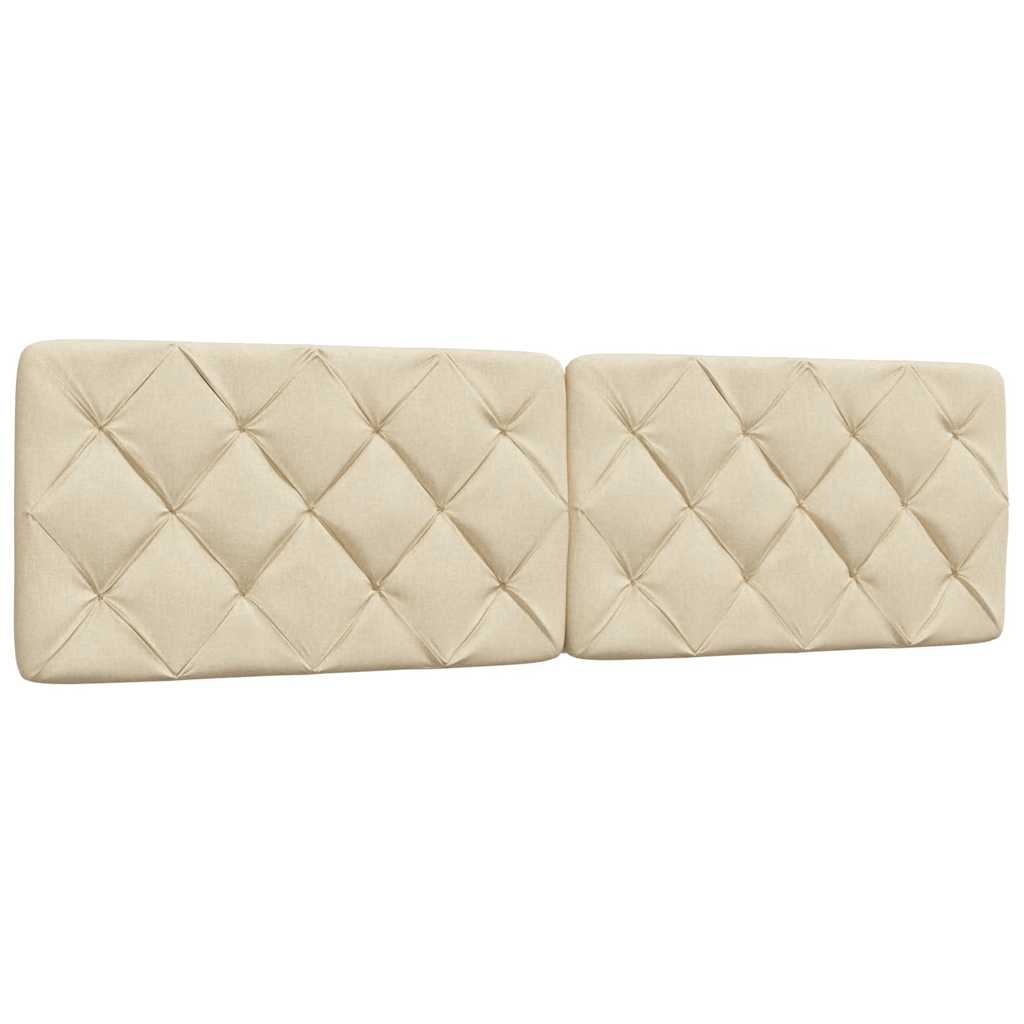 Bettgestell ohne Matratze Creme 180x200 cm Stoff