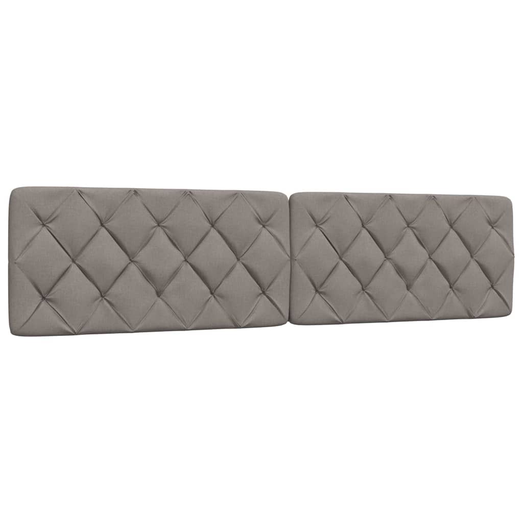 Bettgestell ohne Matratze Taupe 200x200 cm Stoff