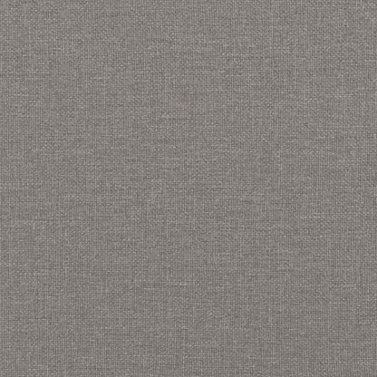 Bettgestell ohne Matratze Taupe 200x200 cm Stoff