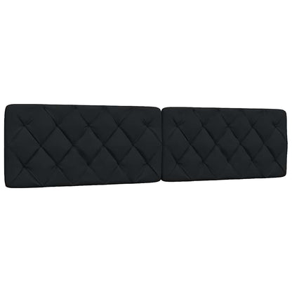 Bettgestell mit LED ohne Matratze Schwarz 200x200 cm Stoff