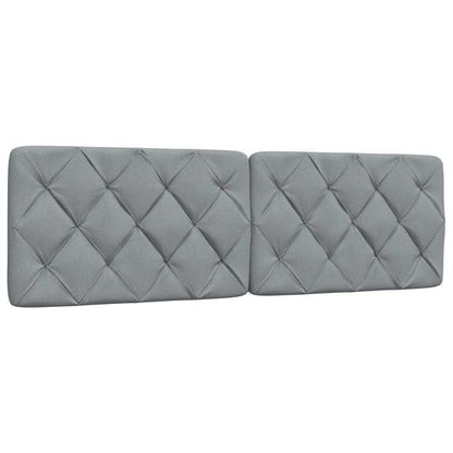 Bett mit Matratze Hellgrau 160x200 cm Stoff