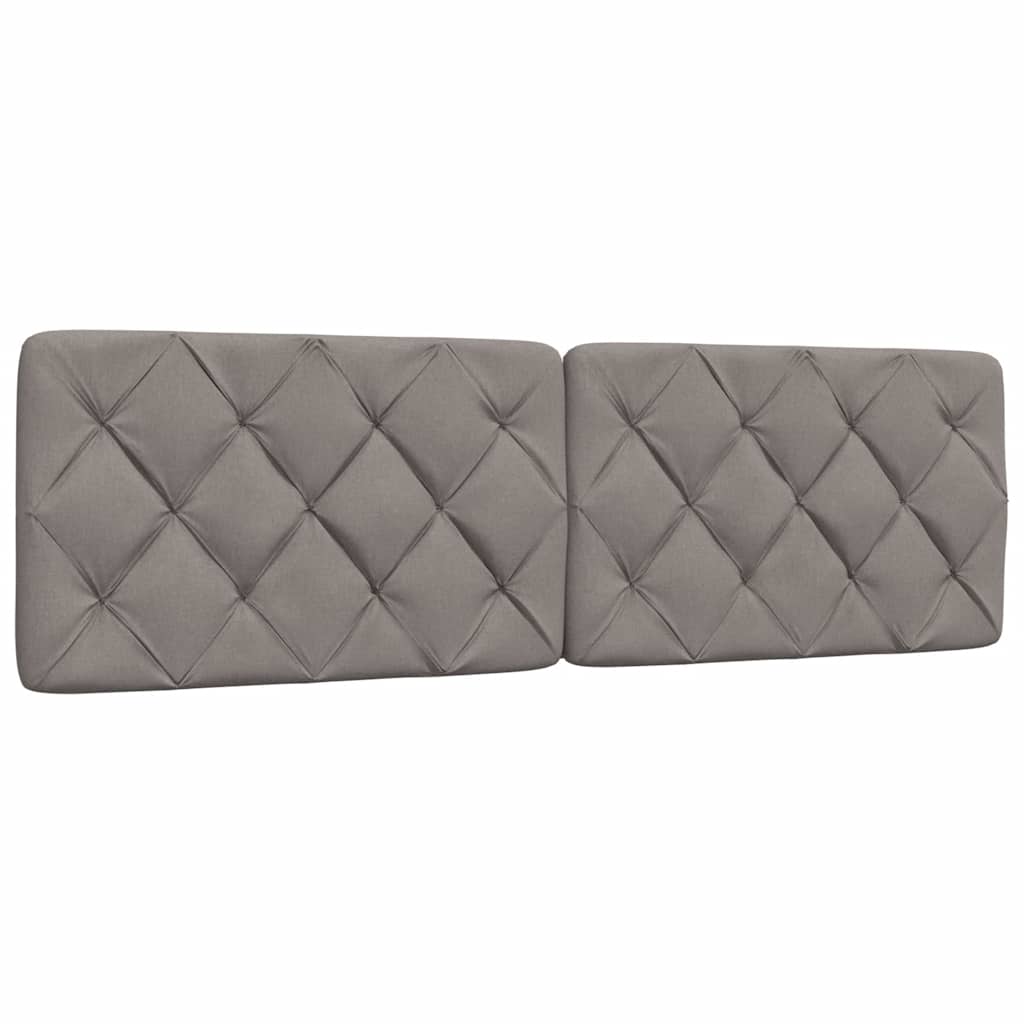 Bett mit Matratze Taupe 160x200 cm Stoff