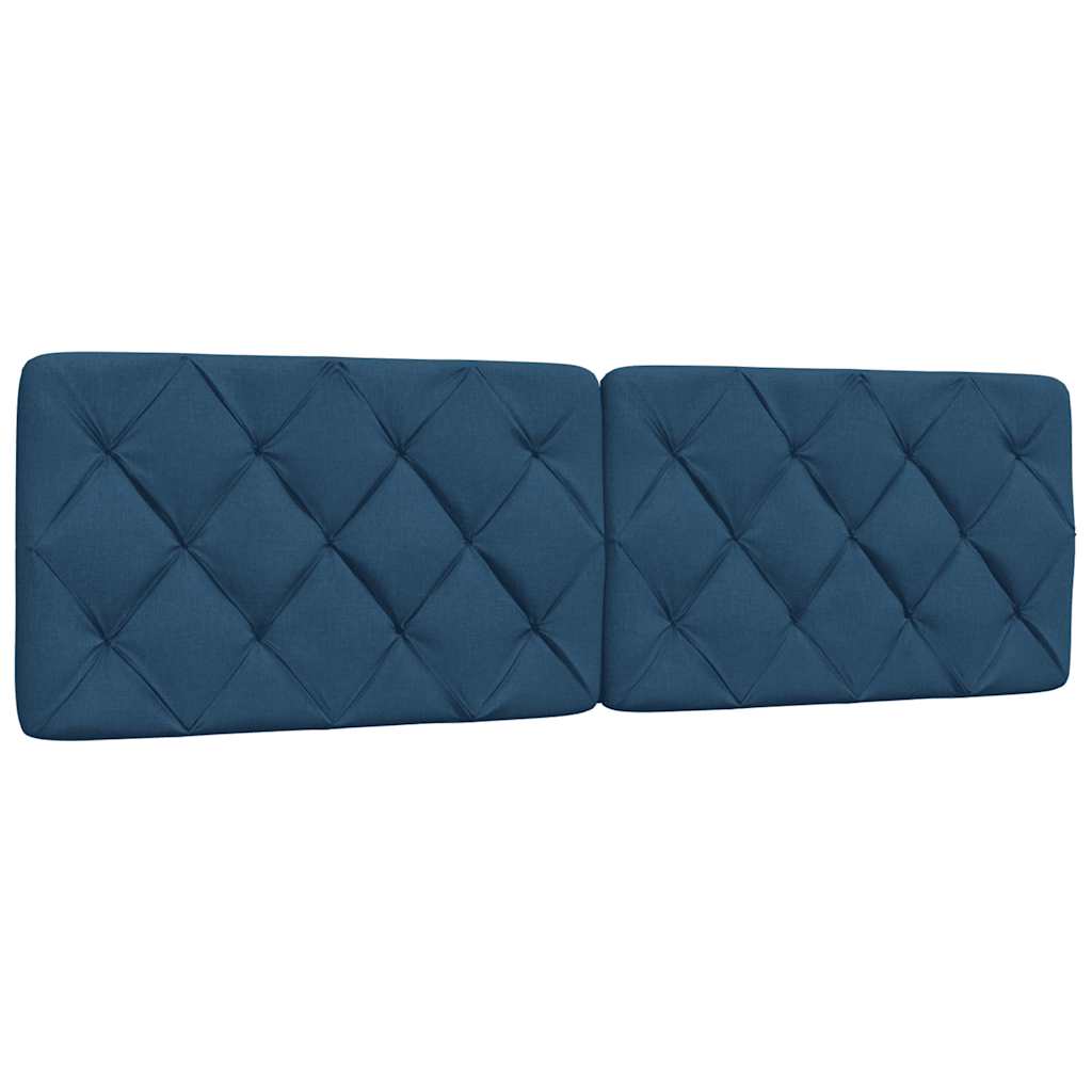 Bett mit Matratze Blau 160x200 cm Stoff