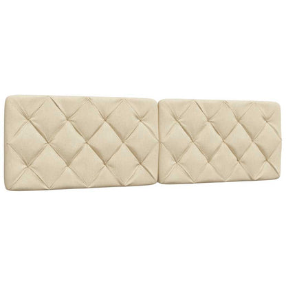 Bett mit Matratze Creme 180x200 cm Stoff