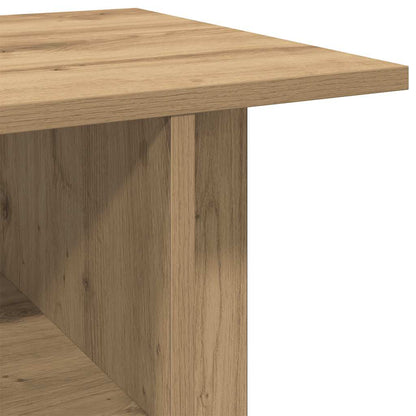 TV-Regal mit Rollen Artisan-Eiche 80x40x45 cm Holzwerkstoff