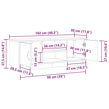 TV-Schrank Artisan-Eiche 102x30x37,5 cm Holzwerkstoff