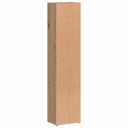 CD-Regale 2 Stk. Artisan-Eiche 21x16x93,5 cm Holzwerkstoff