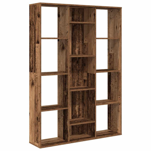 Raumteiler/Bücherregal Altholz-Optik 100x24x140cm Holzwerkstoff