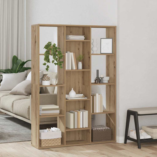 Raumteiler/Bücherregal Artisan-Eiche 100x24x140cm Holzwerkstoff