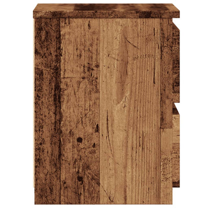 Sengebord gammelt træ look 30×30×40 cm træmateriale