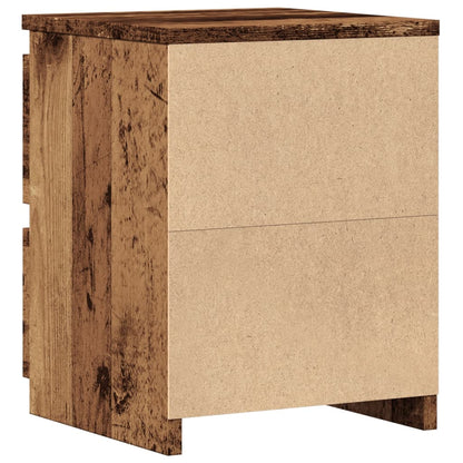 Sengebord gammelt træ look 30×30×40 cm træmateriale