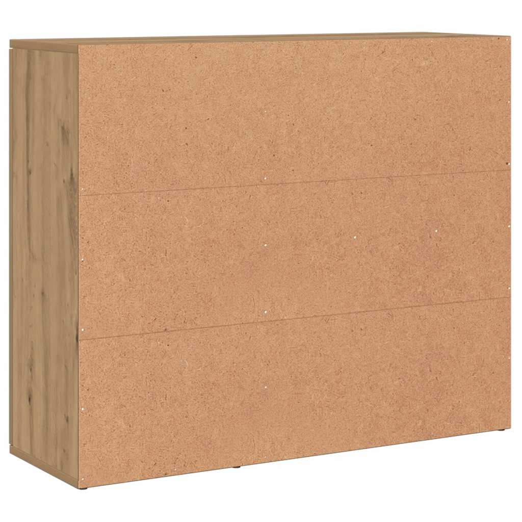 Sideboard Artisan-Eiche 91x29,5x75 cm Holzwerkstoff
