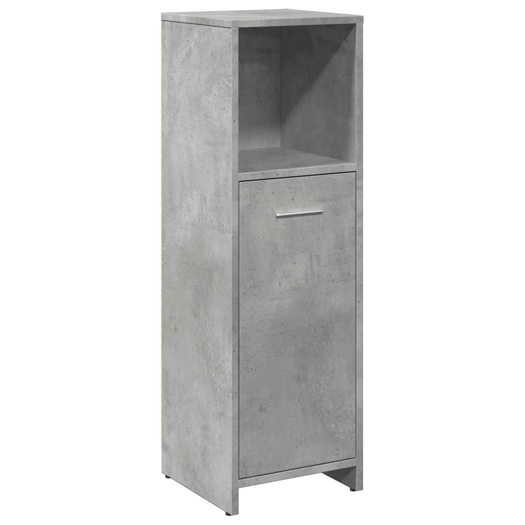 Badeværelsesskab Beton Grå 30x30x95 cm Træ Materiale