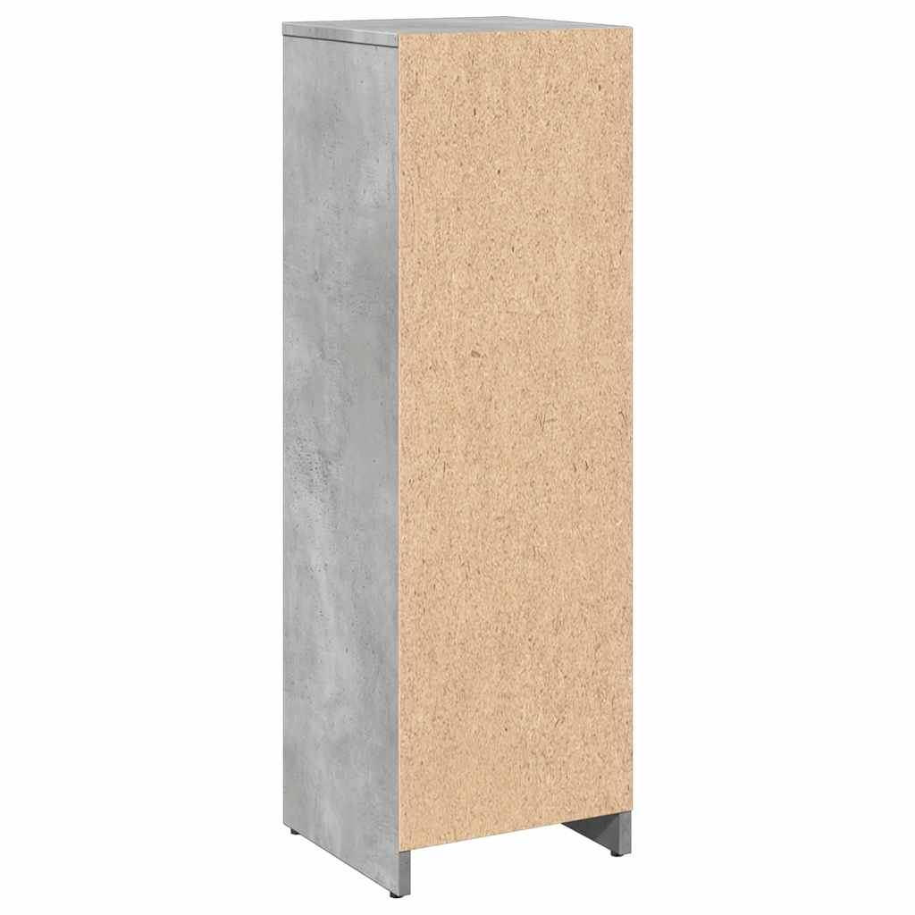 Badeværelsesskab Beton Grå 30x30x95 cm Træ Materiale