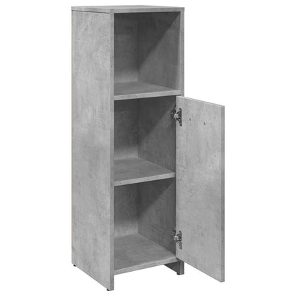 Badeværelsesskab Beton Grå 30x30x95 cm Træ Materiale