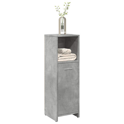 Badeværelsesskab Beton Grå 30x30x95 cm Træ Materiale